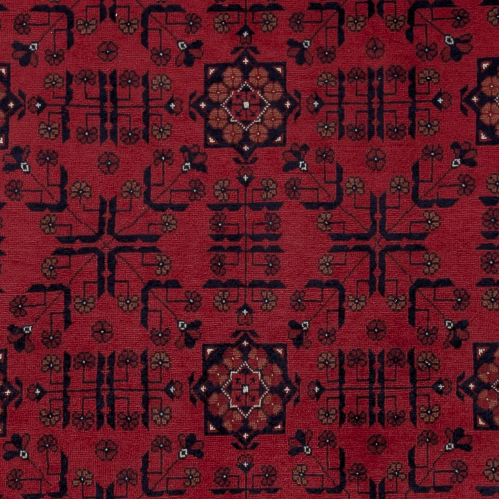 Afghansk teppe - Royal - 189 x 149 cm - rød