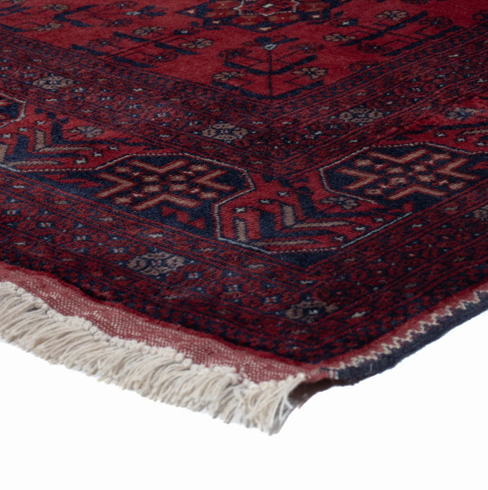 Afghansk teppe - Royal - 189 x 149 cm - rød