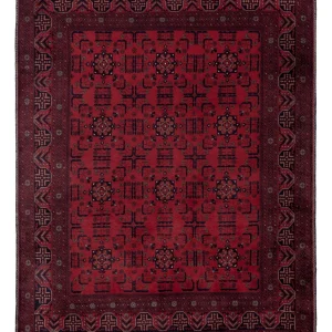 Afghansk teppe - Royal - 189 x 149 cm - rød