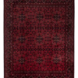 Afghansk teppe - Royal - 191 x 148 cm - rød