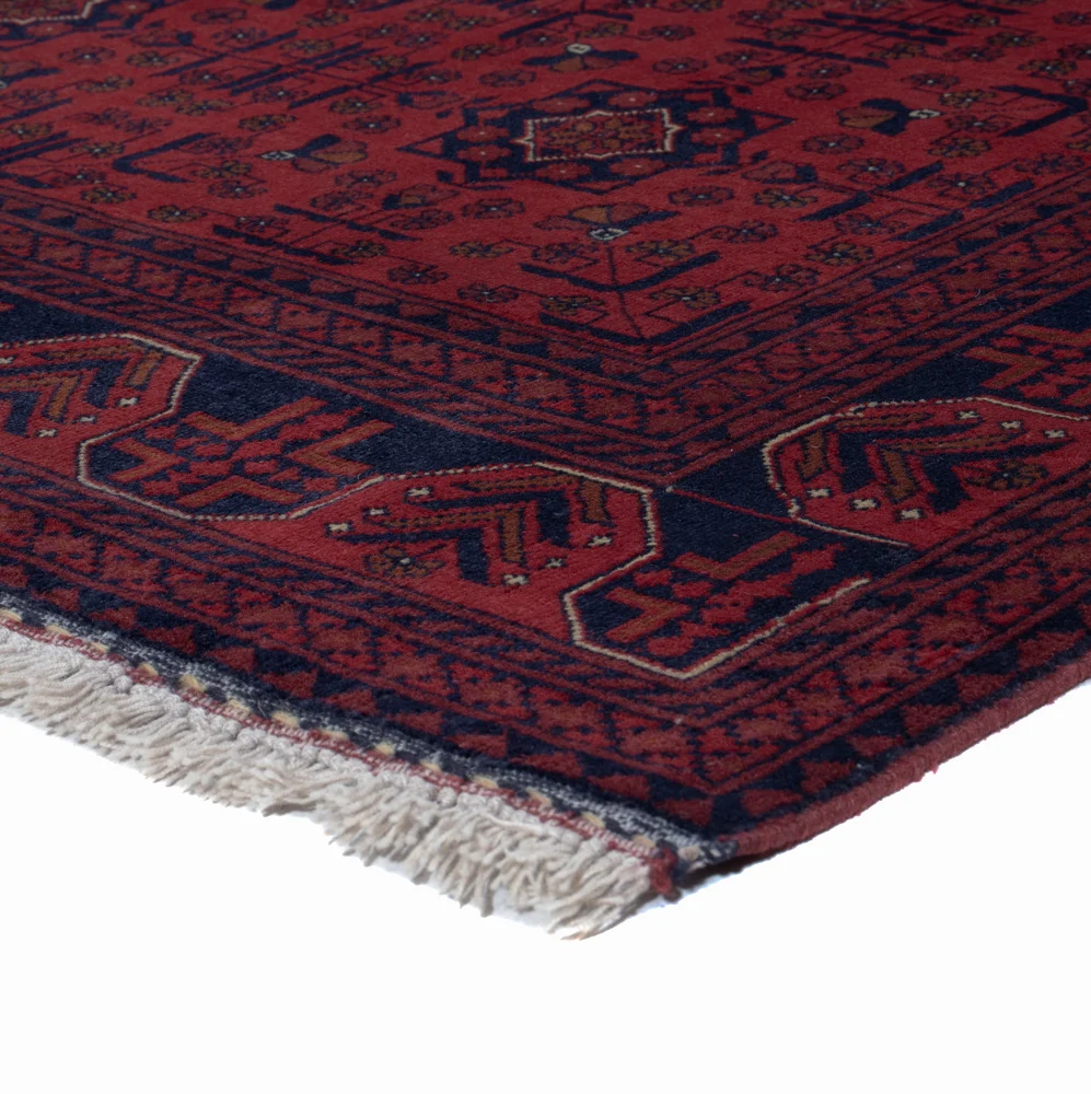 Afghansk teppe - Royal - 191 x 151 cm - rød