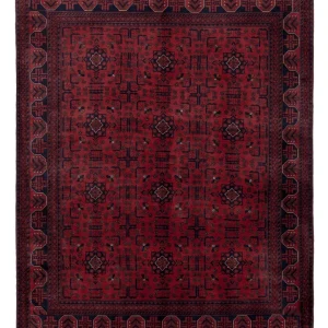 Afghansk teppe - Royal - 191 x 151 cm - rød