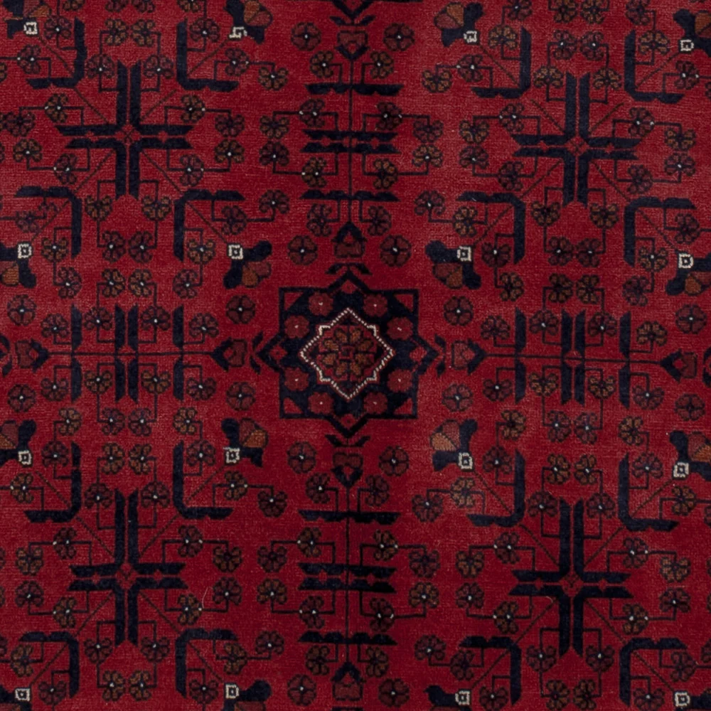 Afghansk teppe - Royal - 191 x 151 cm - rød