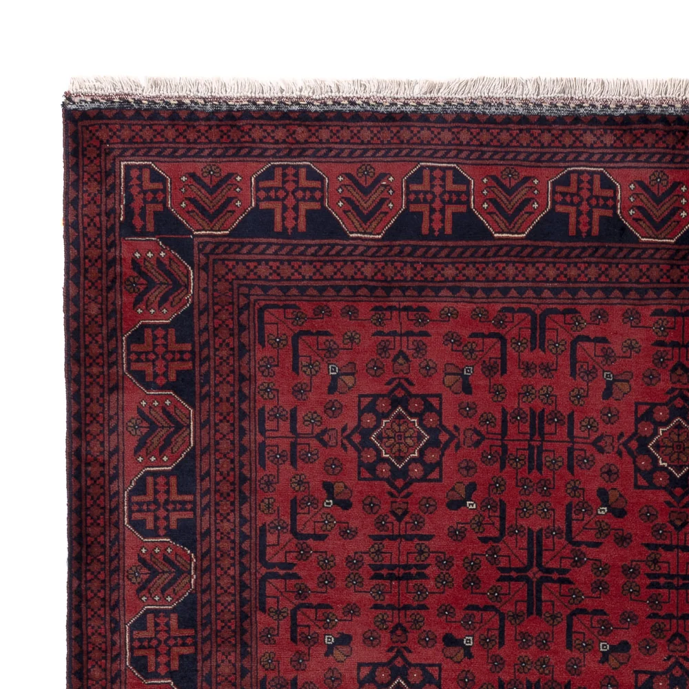 Afghansk teppe - Royal - 191 x 151 cm - rød