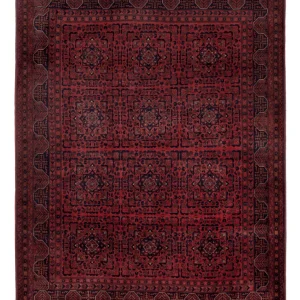 Afghansk teppe - Royal - 193 x 147 cm - rød