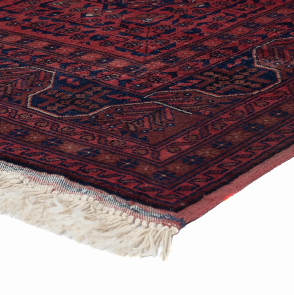 Afghansk teppe - Royal - 193 x 147 cm - rød