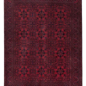 Afghansk teppe - Royal - 193 x 152 cm - rød