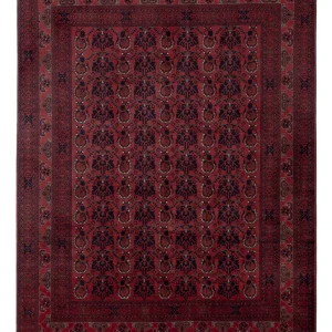 Afghansk teppe - Royal - 194 x 148 cm - rød