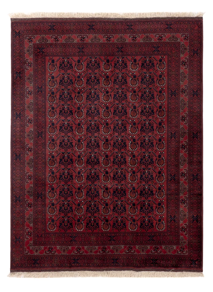 Afghansk teppe - Royal - 194 x 148 cm - rød