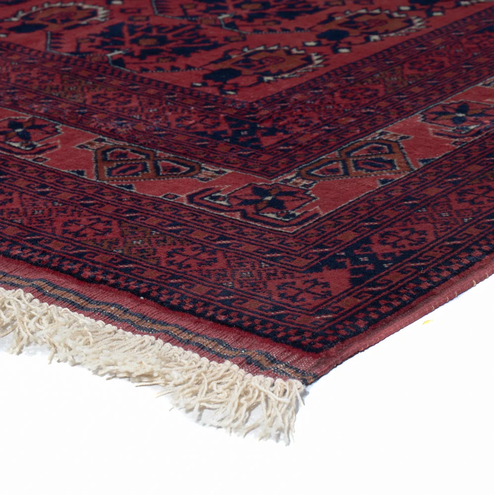 Afghansk teppe - Royal - 194 x 148 cm - rød