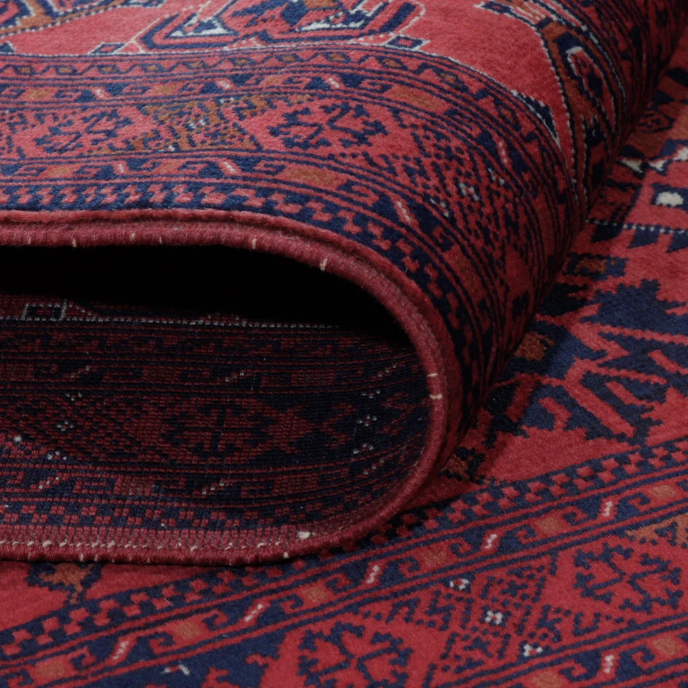 Afghansk teppe - Royal - 194 x 148 cm - rød