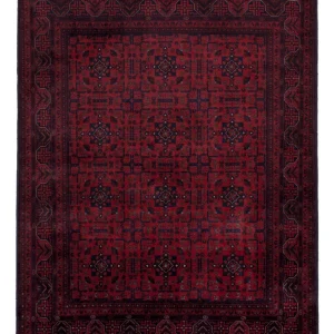 Afghansk teppe - Royal - 194 x 150 cm - rød