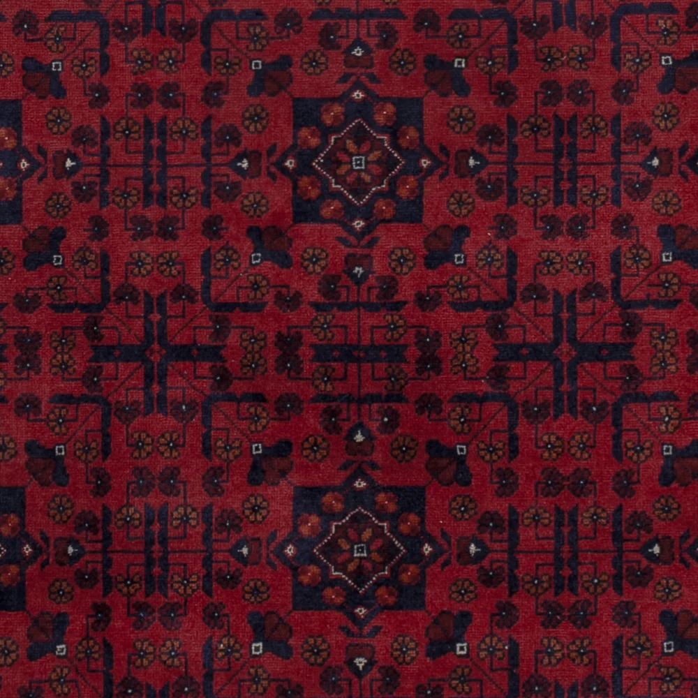 Afghansk teppe - Royal - 194 x 150 cm - rød