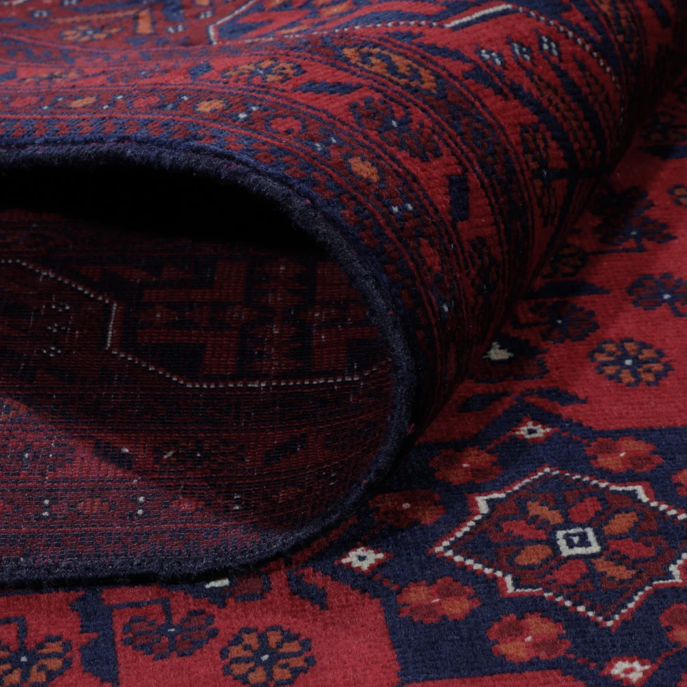 Afghansk teppe - Royal - 194 x 150 cm - rød