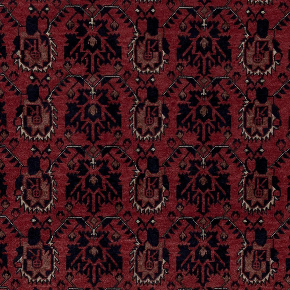 Afghansk teppe - Royal - 195 x 149 cm - rød