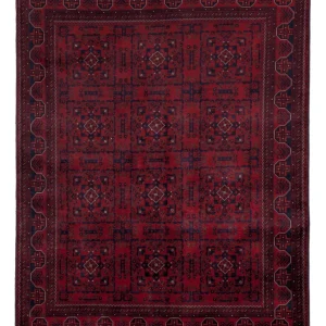Afghansk teppe - Royal - 195 x 151 cm - rød