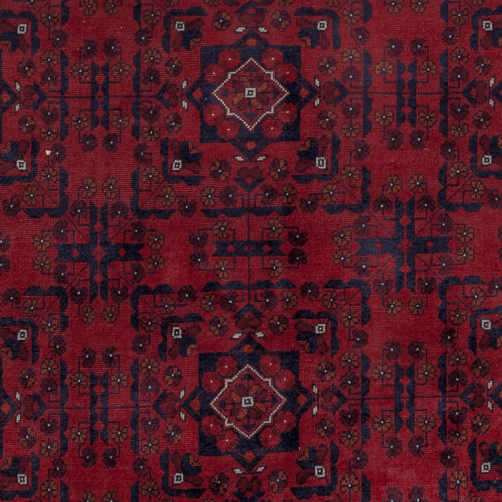Afghansk teppe - Royal - 195 x 151 cm - rød