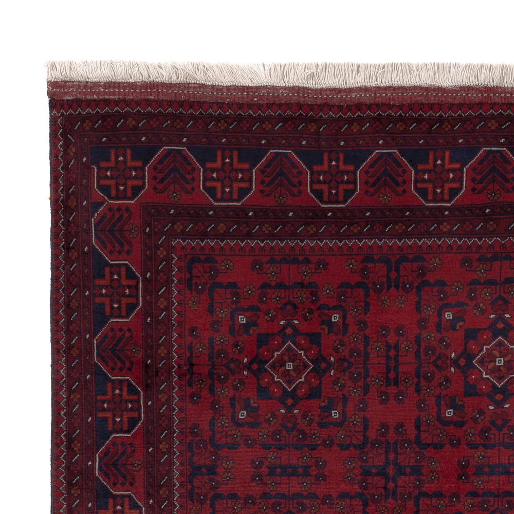 Afghansk teppe - Royal - 195 x 151 cm - rød