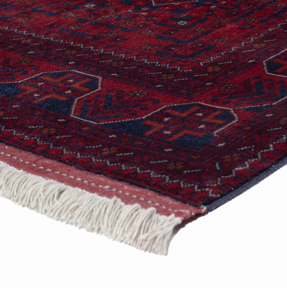 Afghansk teppe - Royal - 195 x 151 cm - rød