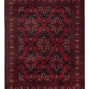 Afghansk teppe - Royal - 196 x 146 cm - rød