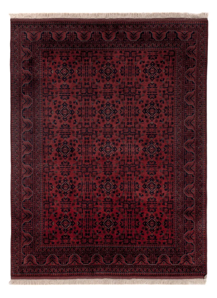 Afghansk teppe - Royal - 196 x 149 cm - rød