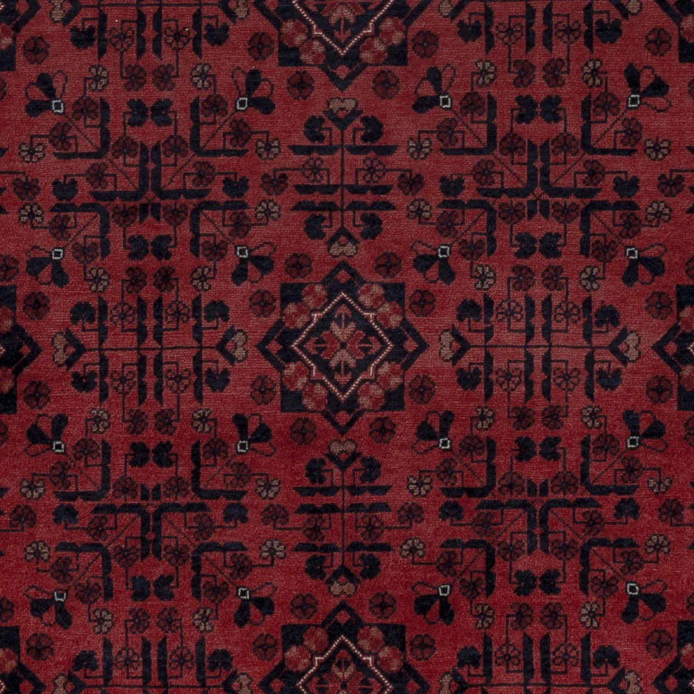Afghansk teppe - Royal - 196 x 149 cm - rød