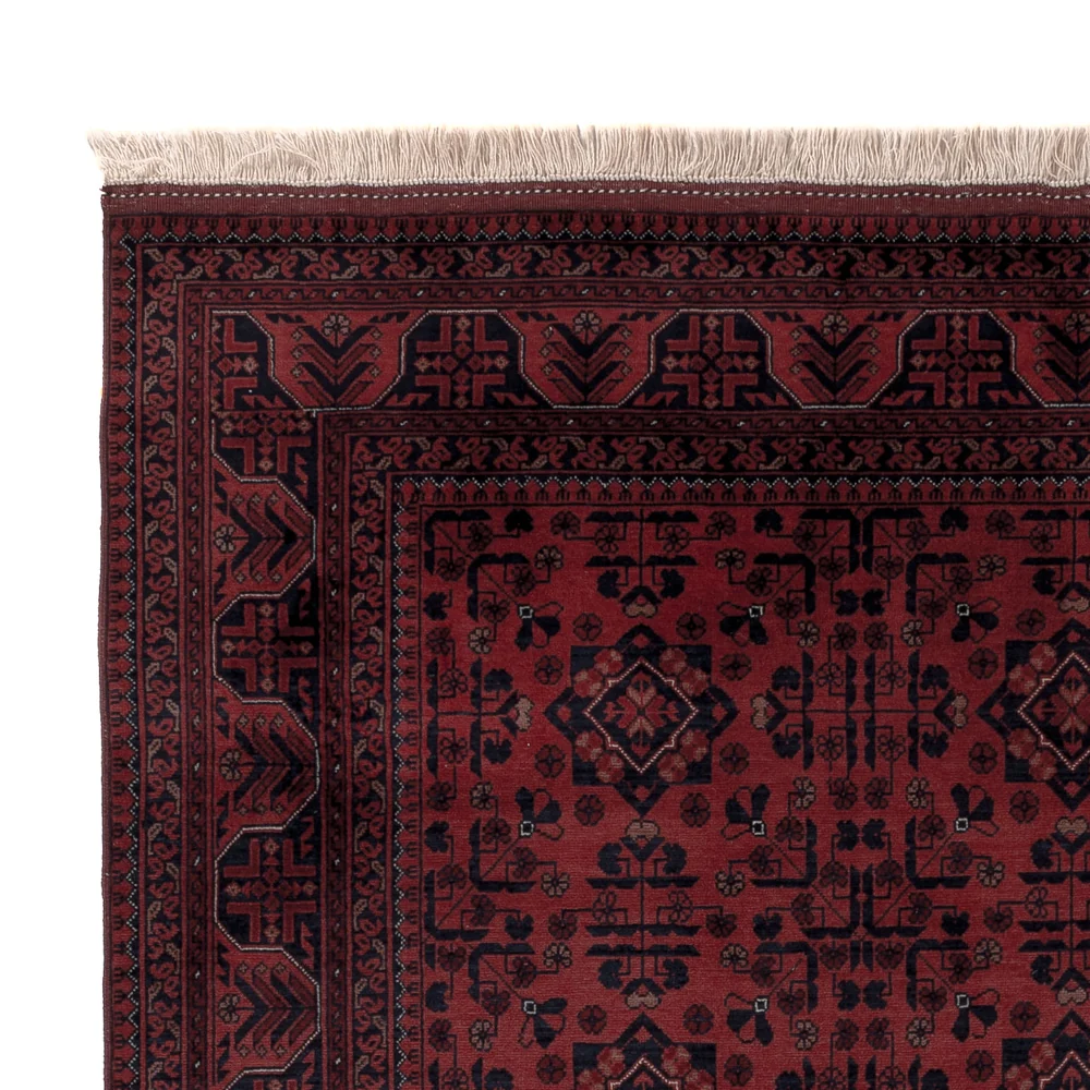 Afghansk teppe - Royal - 196 x 149 cm - rød