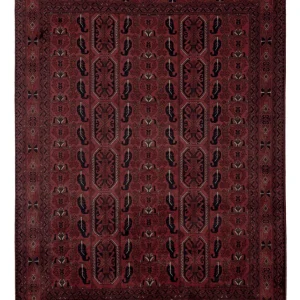 Afghansk teppe - Royal - 196 x 149 cm - rød