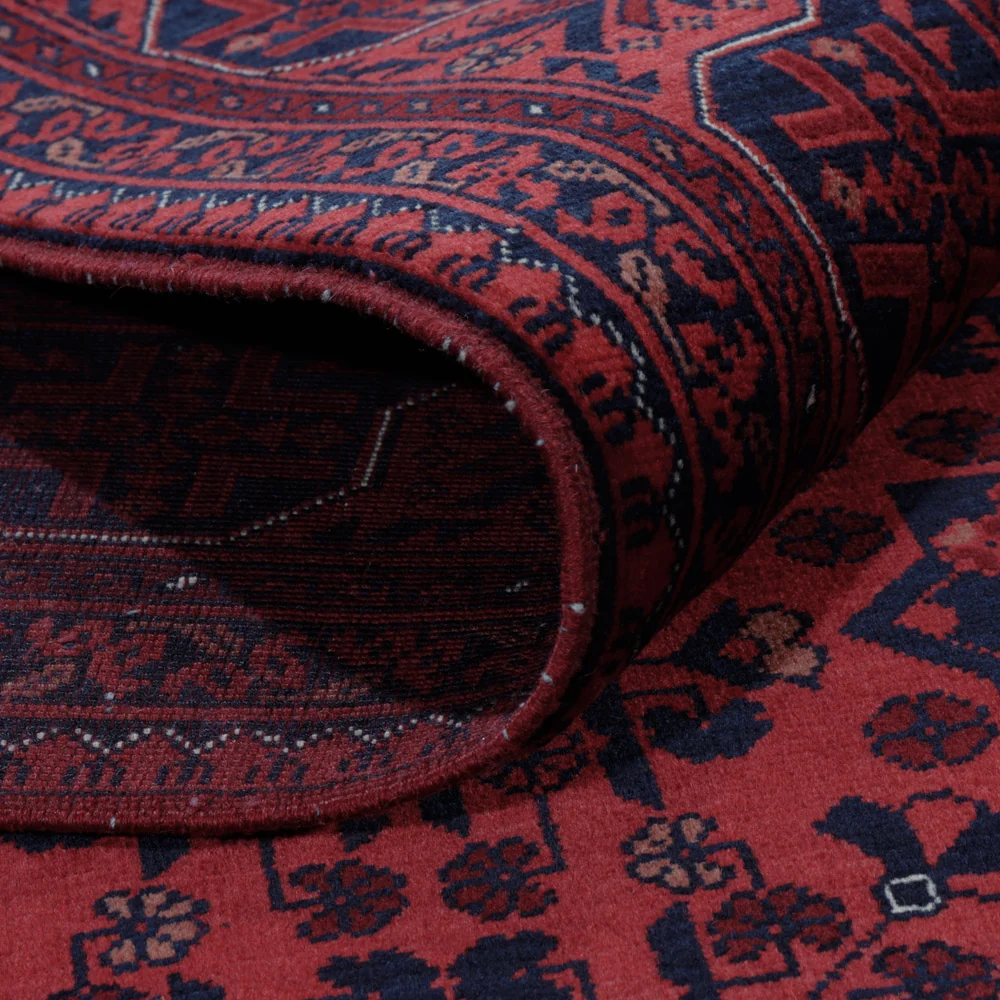 Afghansk teppe - Royal - 196 x 149 cm - rød