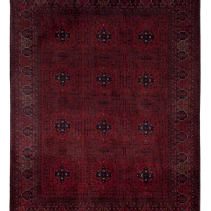 Afghansk teppe - Royal - 196 x 151 cm - rød