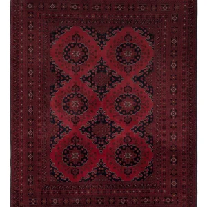 Afghansk teppe - Royal - 196 x 154 cm - rød
