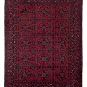 Afghansk teppe - Royal - 197 x 149 cm - rød