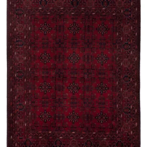 Afghansk teppe - Royal - 197 x 149 cm - rød