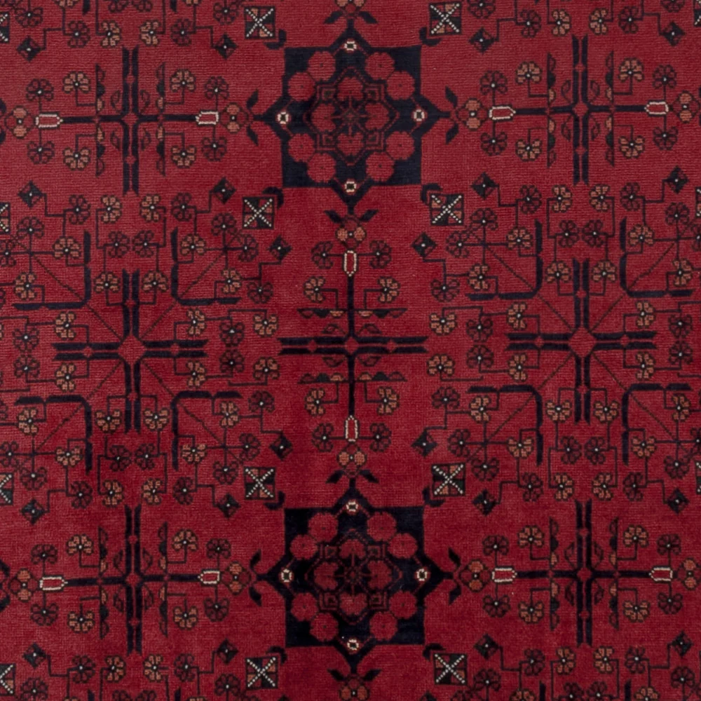 Afghansk teppe - Royal - 197 x 151 cm - rød