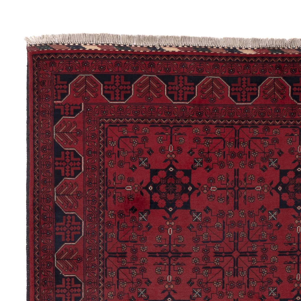 Afghansk teppe - Royal - 197 x 151 cm - rød