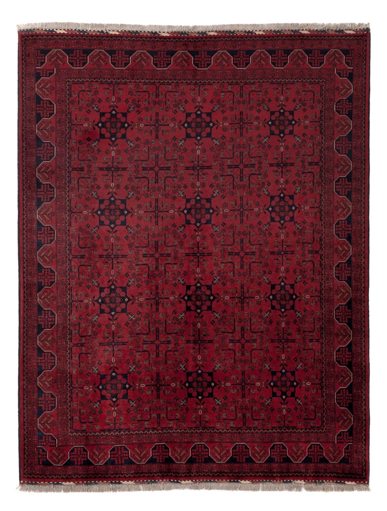 Afghansk teppe - Royal - 197 x 151 cm - rød