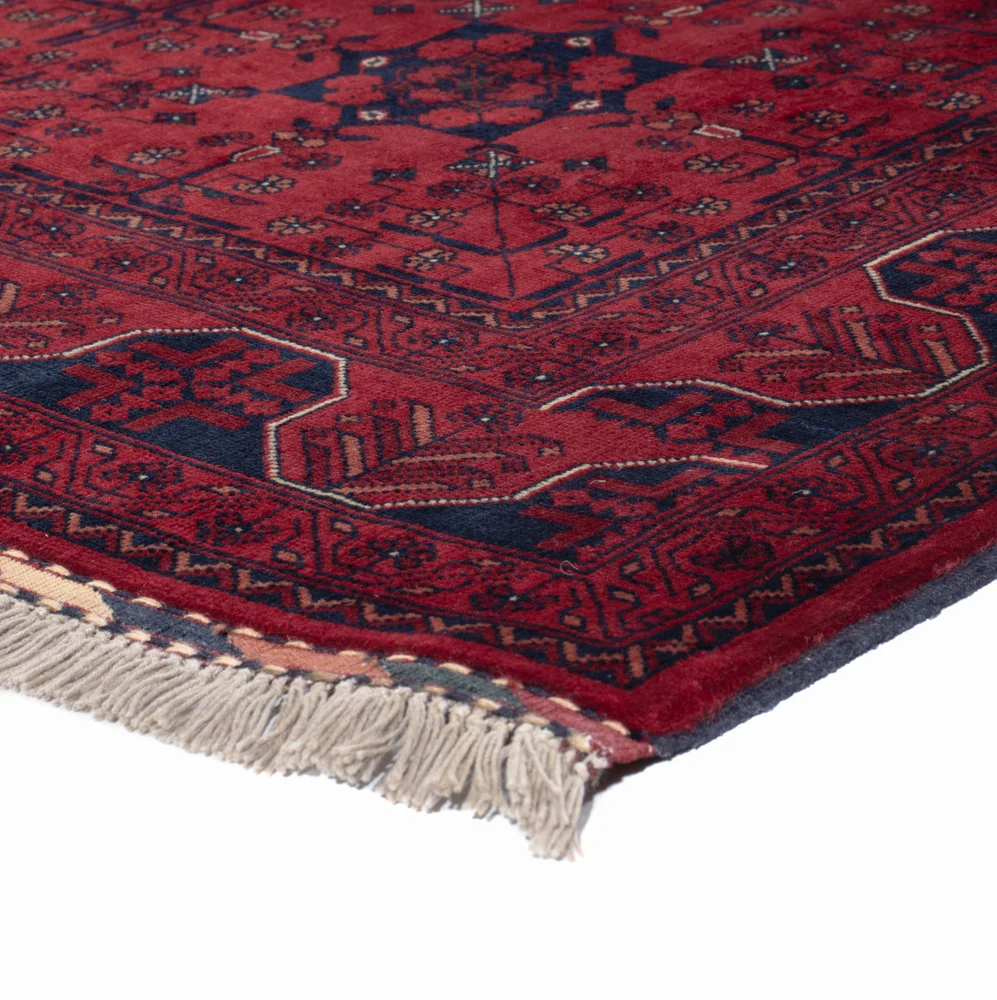 Afghansk teppe - Royal - 197 x 151 cm - rød