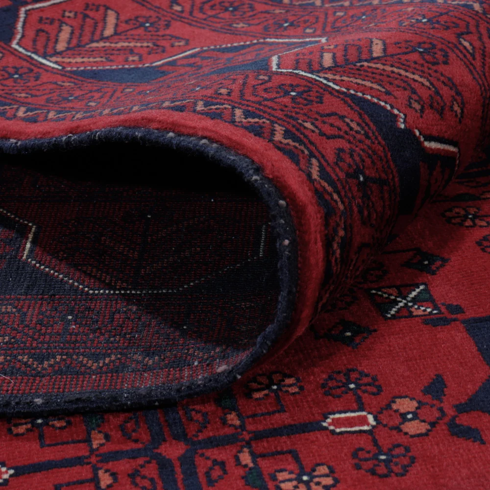 Afghansk teppe - Royal - 197 x 151 cm - rød