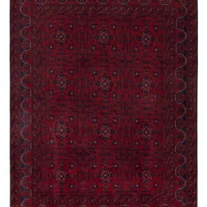 Afghansk teppe - Royal - 197 x 153 cm - rød