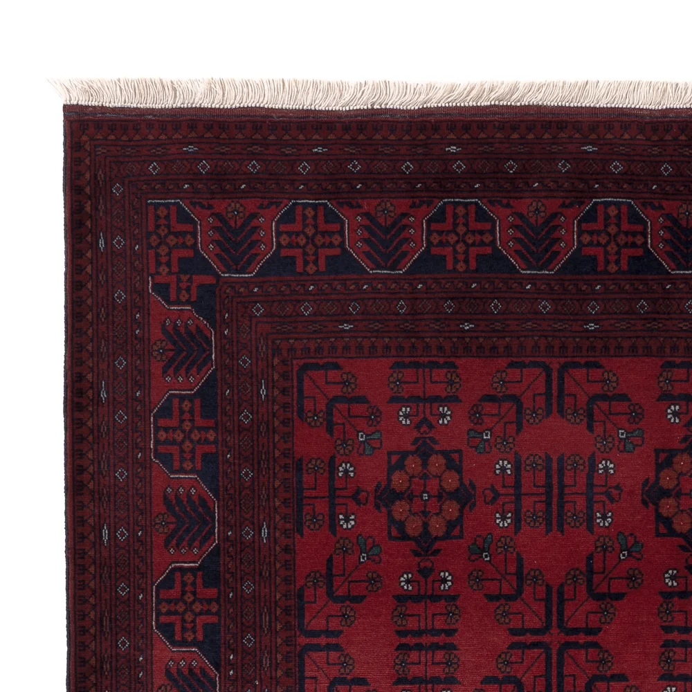 Afghansk teppe - Royal - 198 x 150 cm - rød
