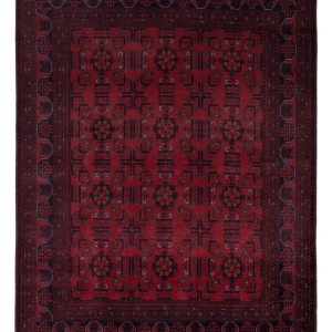 Afghansk teppe - Royal - 198 x 150 cm - rød