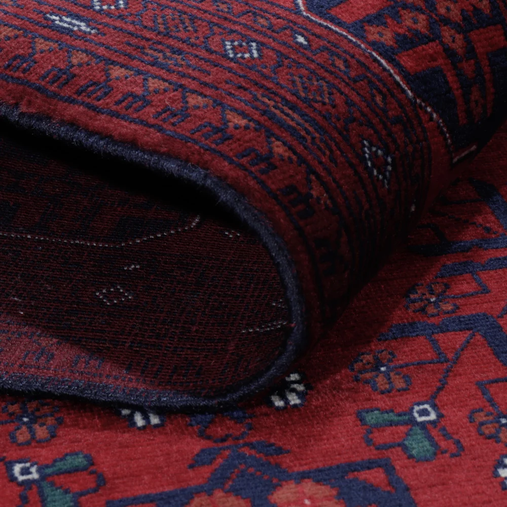 Afghansk teppe - Royal - 198 x 150 cm - rød