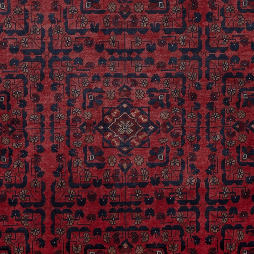 Afghansk teppe - Royal - 198 x 153 cm - rød