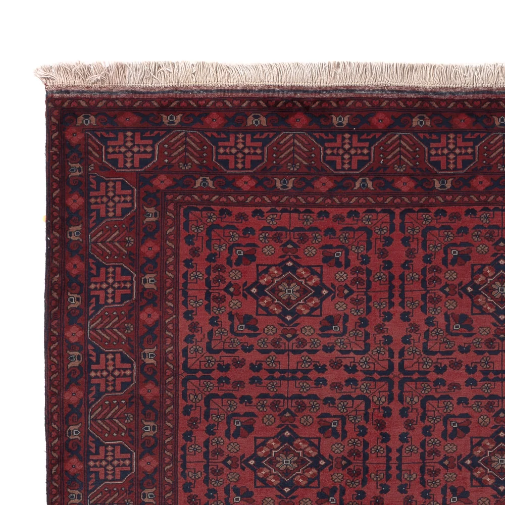 Afghansk teppe - Royal - 198 x 153 cm - rød