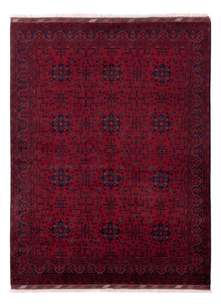 Afghansk teppe - Royal - 199 x 150 cm - rød