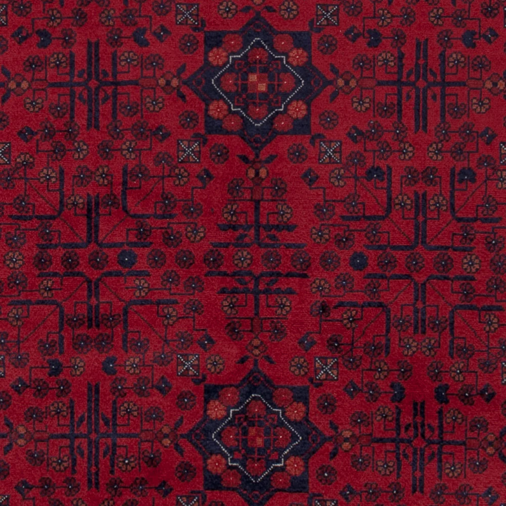 Afghansk teppe - Royal - 199 x 150 cm - rød