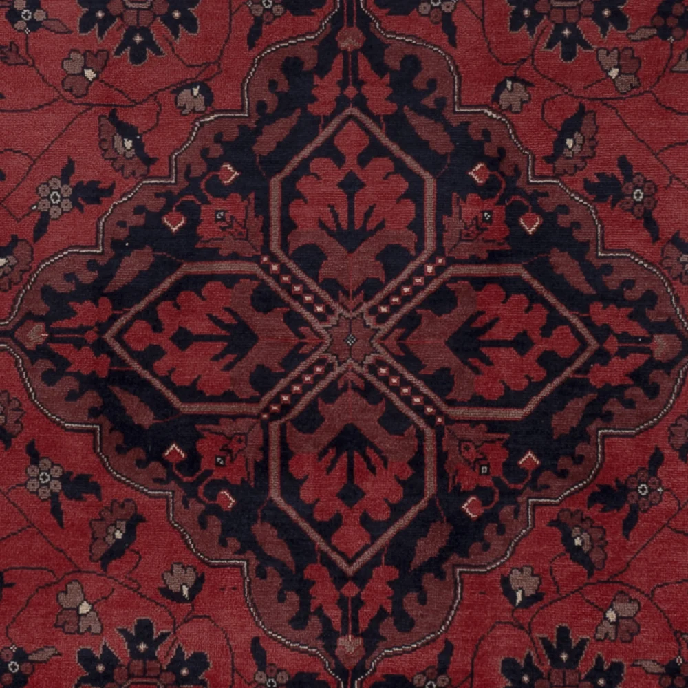Afghansk teppe - Royal - 200 x 148 cm - rød