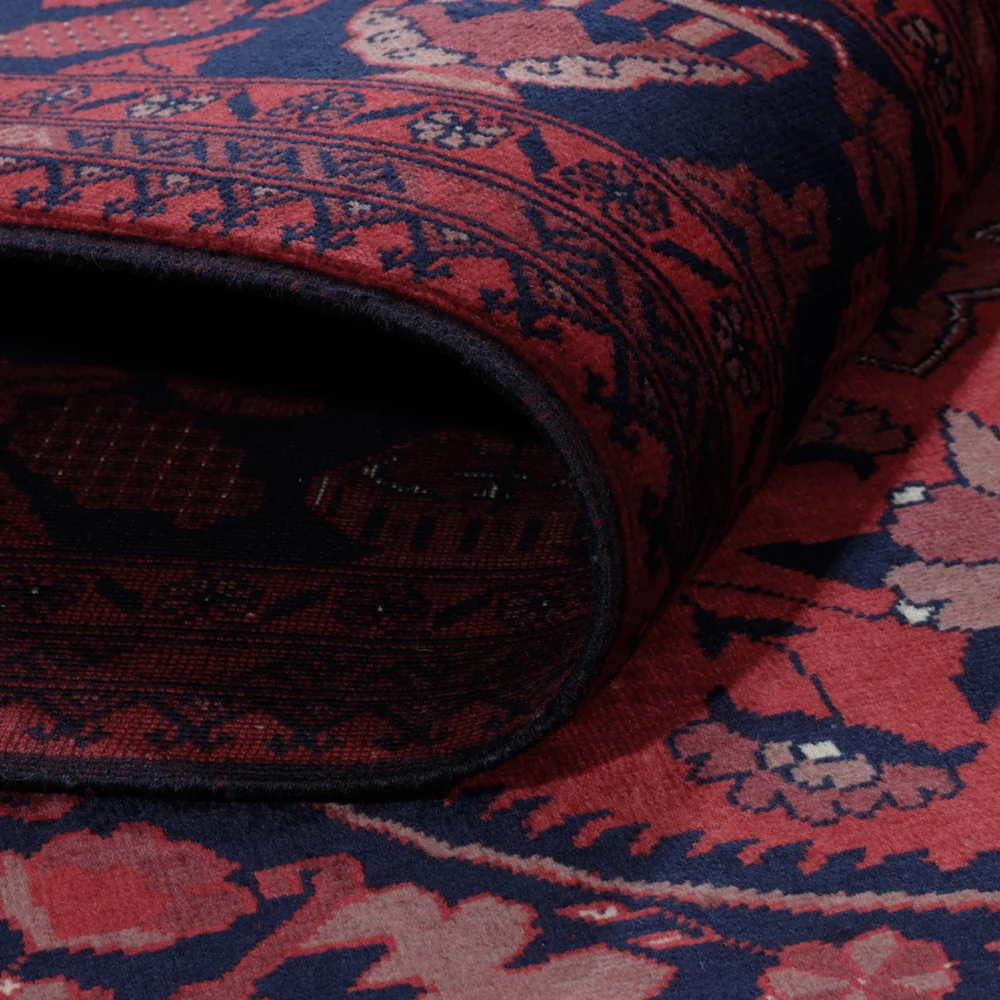 Afghansk teppe - Royal - 200 x 148 cm - rød