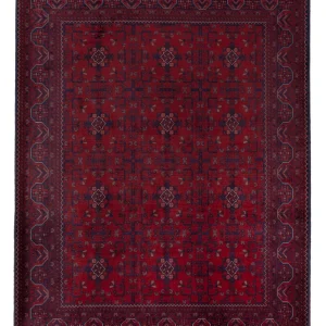 Afghansk teppe - Royal - 200 x 154 cm - rød