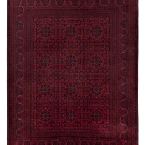 Afghansk teppe - Royal - 201 x 152 cm - rød